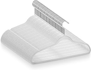 Casafield 50 Ivory Velvet Suit Hangers - Space-Saving Non-Slip Clothes Hanger