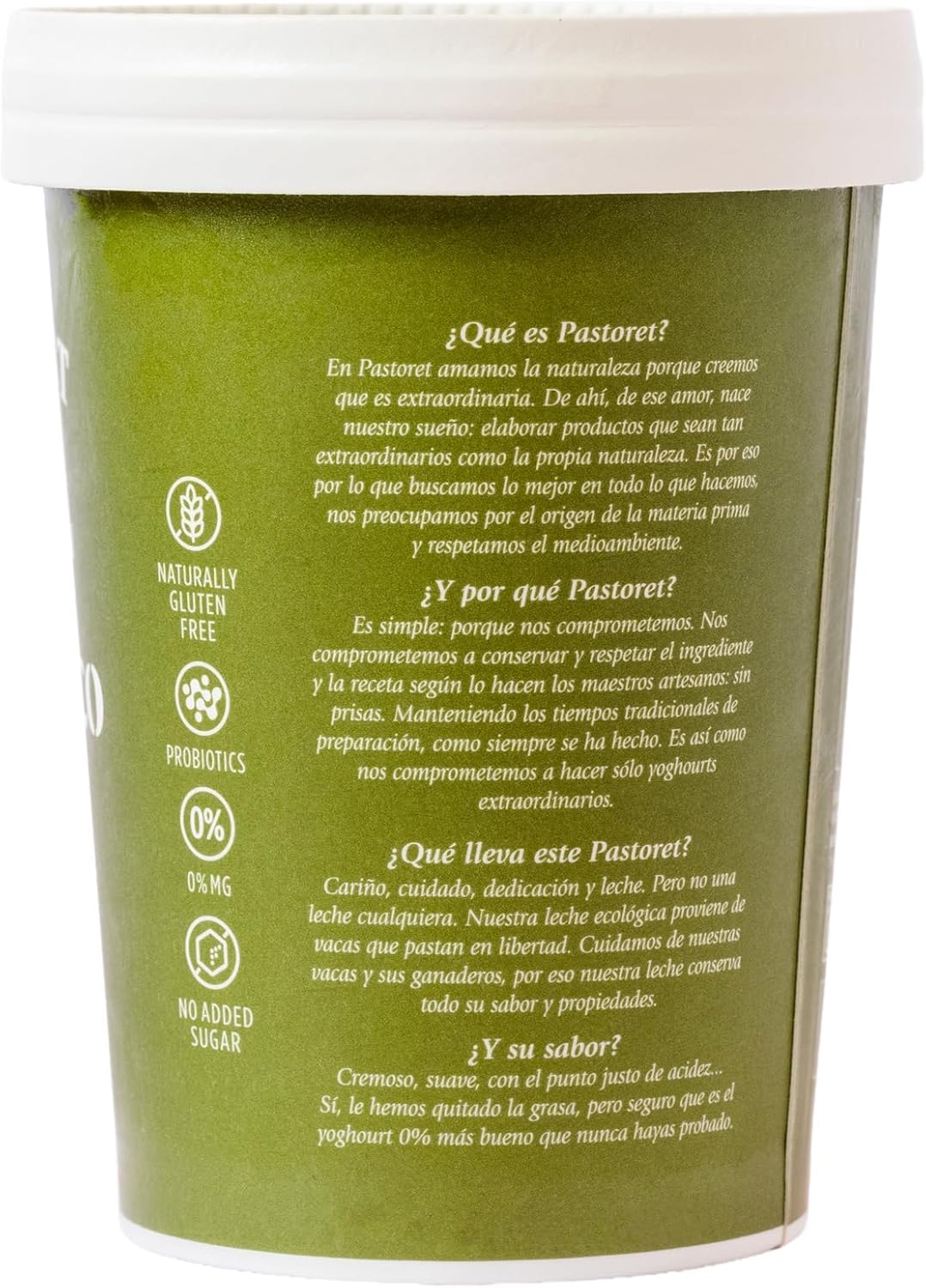 Pastoret Yogur Ecológico Natural Desnatado, 500g - Imagen 2