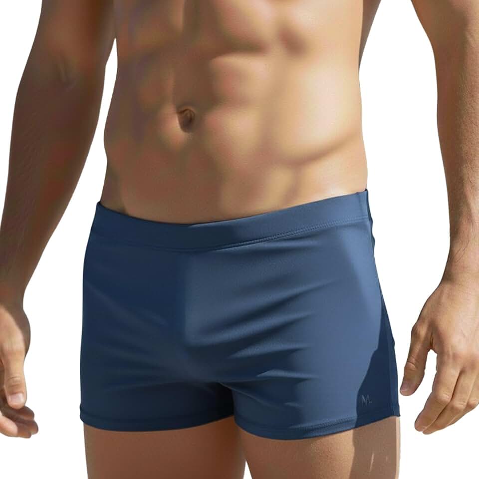 Sunga Boxer Mash Masculina Cordão Ajustável Natação Praia UV 50+ Lisa