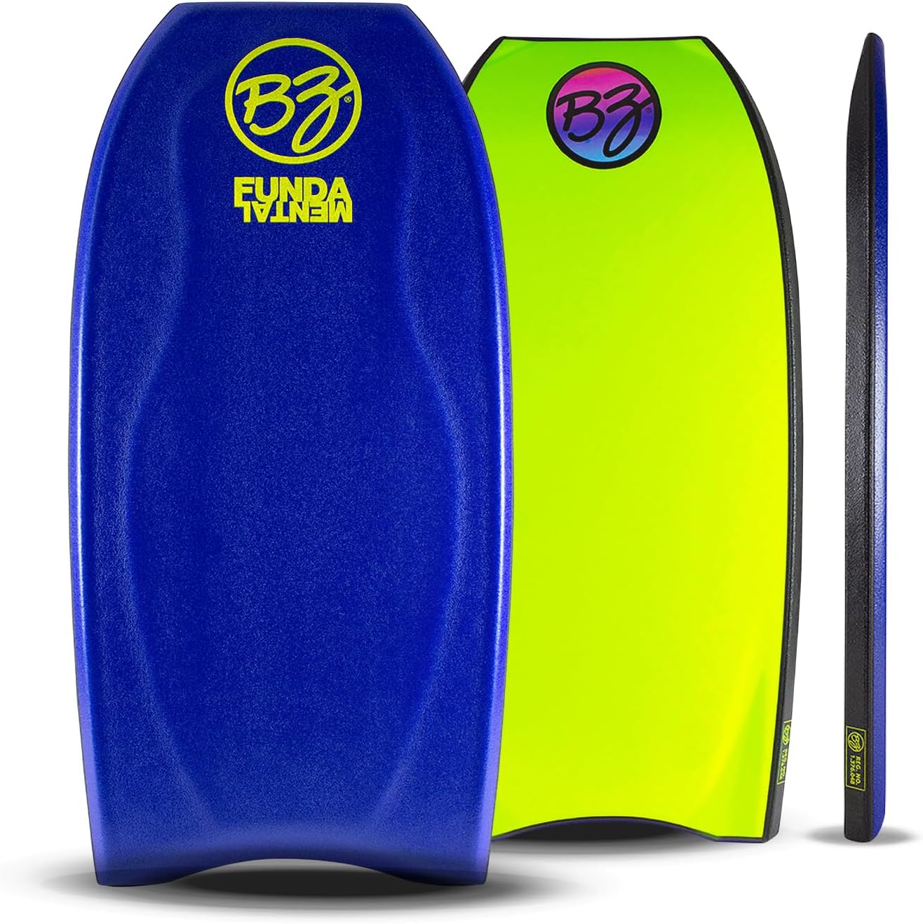 BZ Bodyboards - Fundamental Bodyboard - Advanced Riders - Zero-G Polypro Core - Surlyn Slick - 8LB H-Cell Deck - Crescent Tail - Advanced Riders, Superior Performance