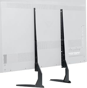 VIVO Universal Tabletop TV Stand for 22 to 65 inch LCD Flat Screens | VESA Mount with Hardware Included