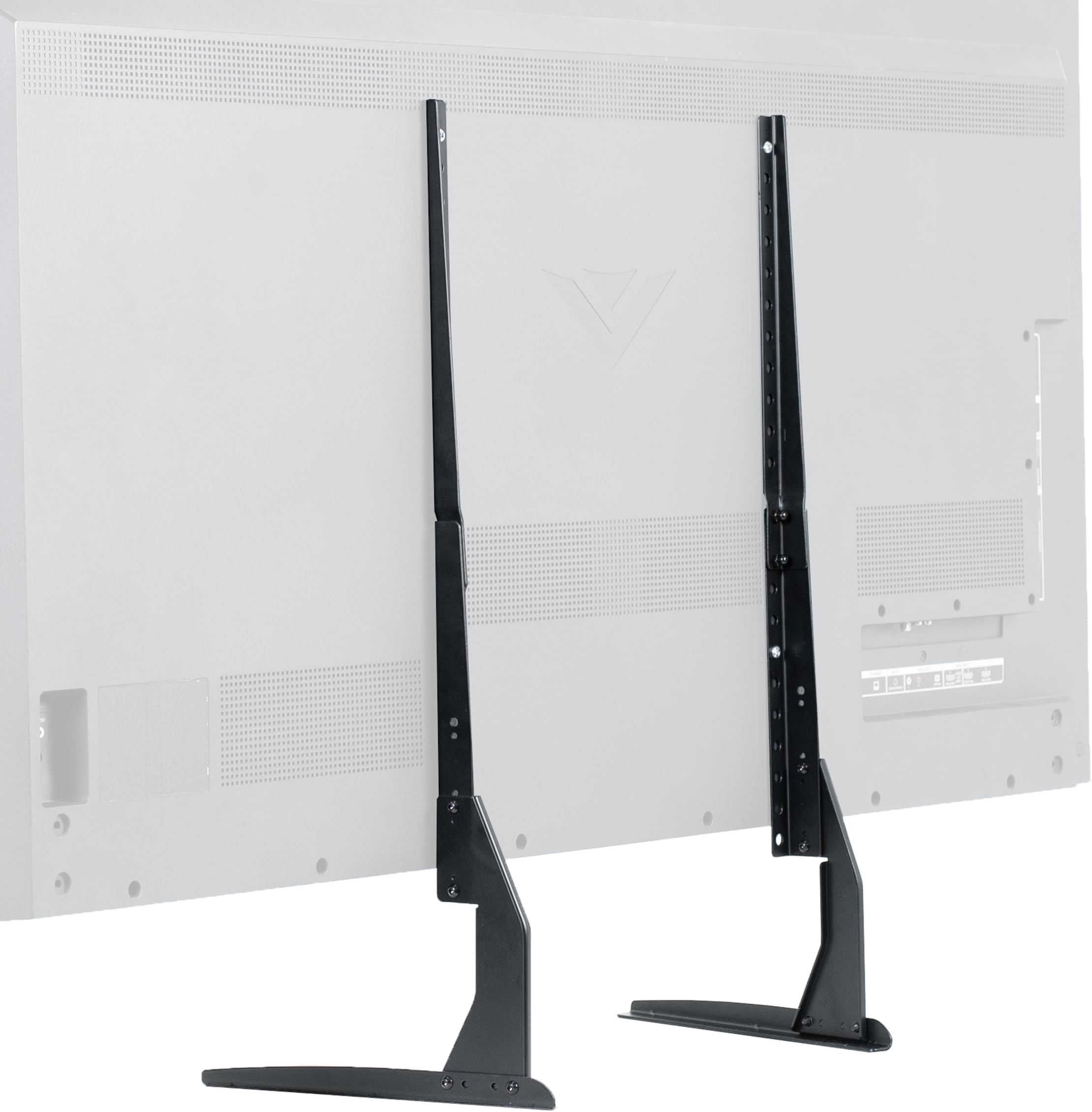 Universal LCD Flat Screen TV Table Top VESA Mount Stand Black | Base fits 22" to 65" (STAND-TV00Y)