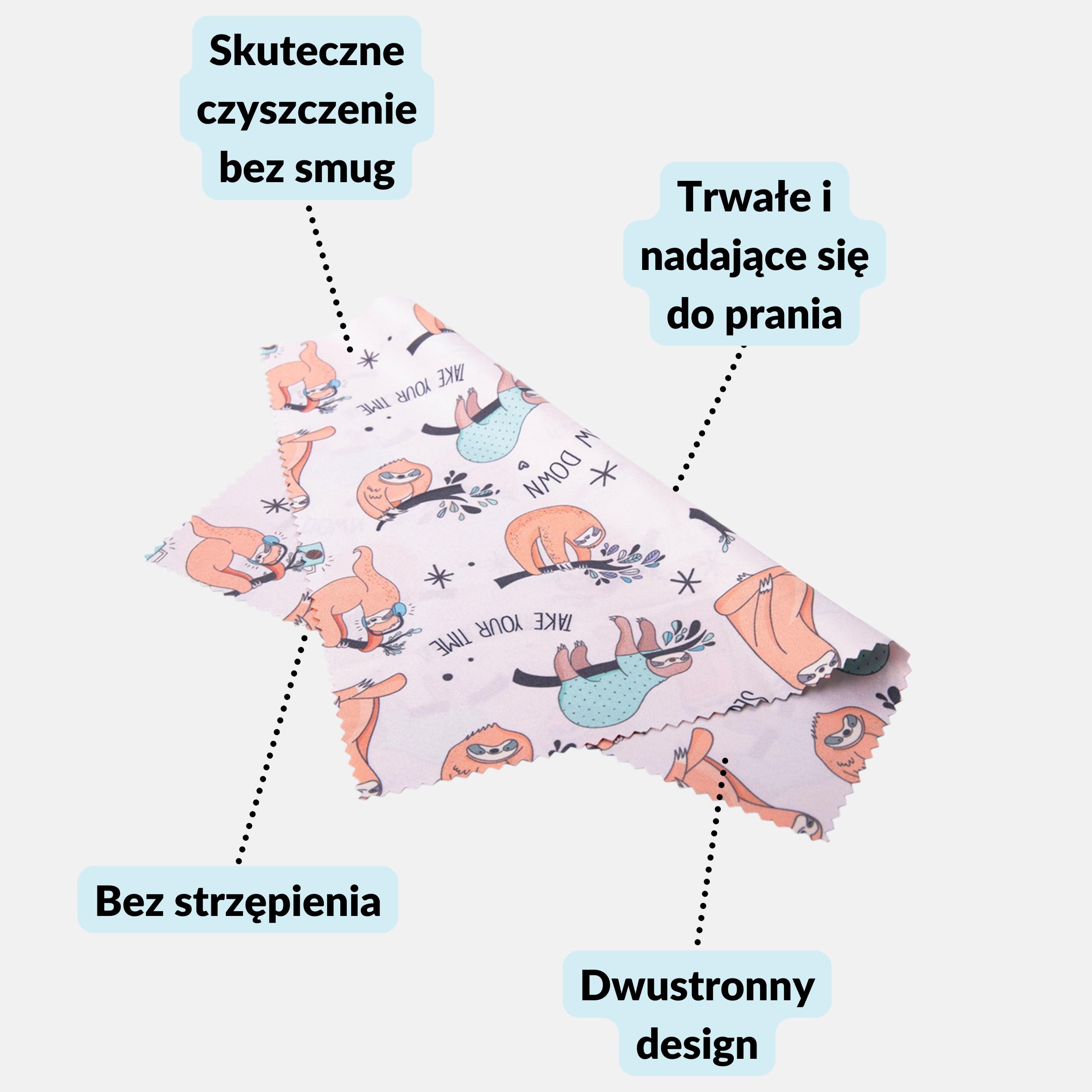 Lens-Aid Ściereczka do czyszczenia z mikrofibry o eleganckim wzornictwie: do aparatu, obiektywu, wyświetlacza i jako ściereczka do czyszczenia okularów (ściereczka z mikrofibry 20 x 20 cm)