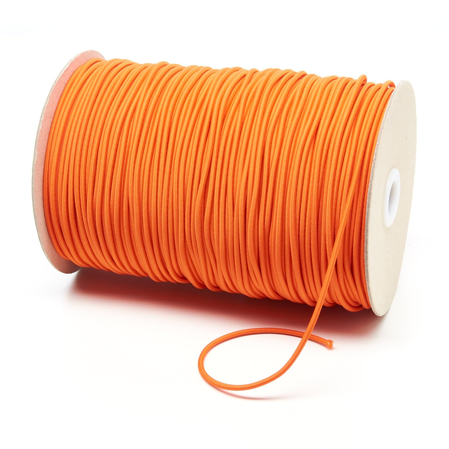 2mm Thin Fine Round Elastic Cord for Sewing DIY, Arts & Crafts, Beading, Haberdashery & Clothing Accessory Premium Quality Made in UK (Orange, 10 Metre Cut Length)