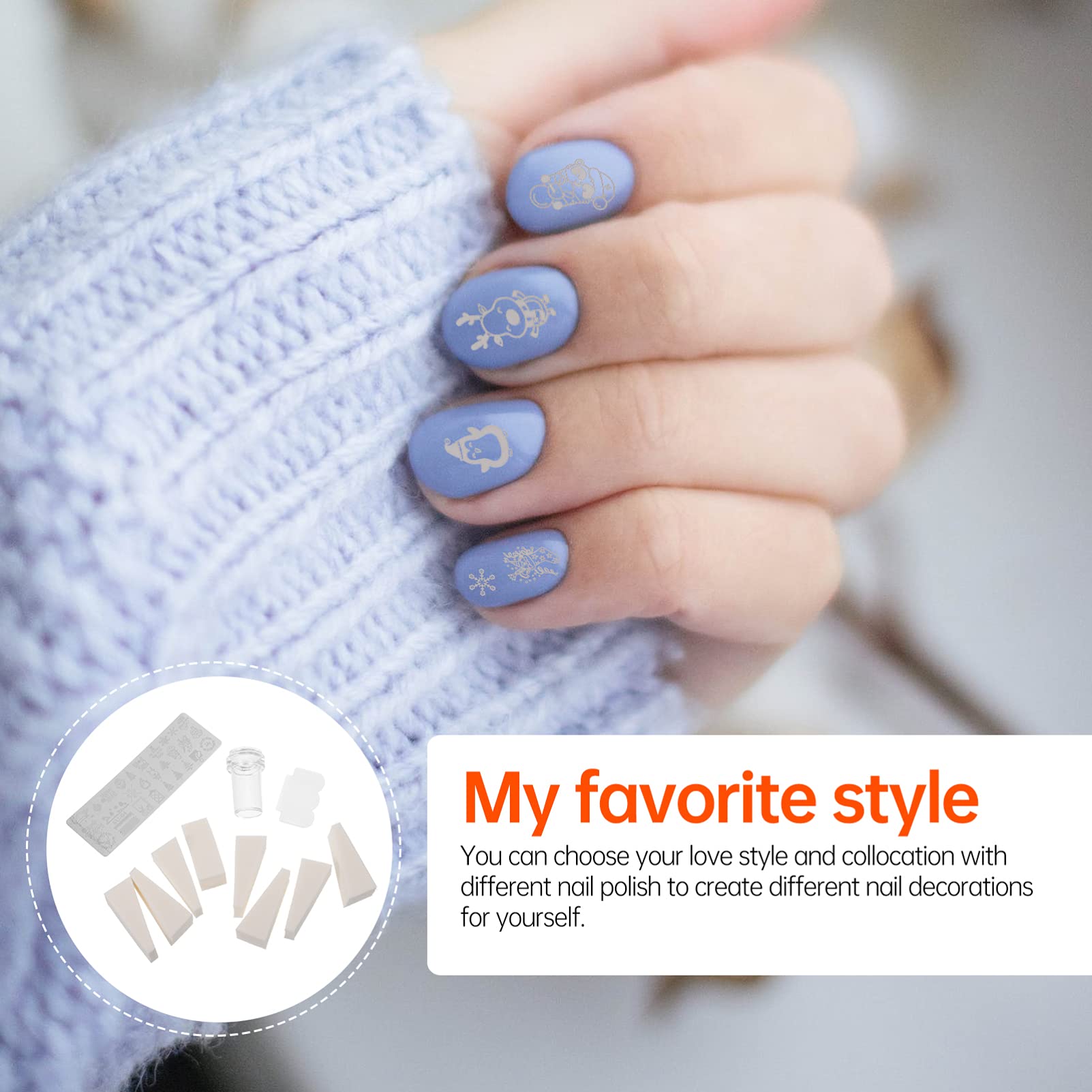 FRCOLOR 4juegos Plantillas De Estampado De Uñas Creativas Herramientas De Arte De Uñas Para Manicura Fiestas y Eventos