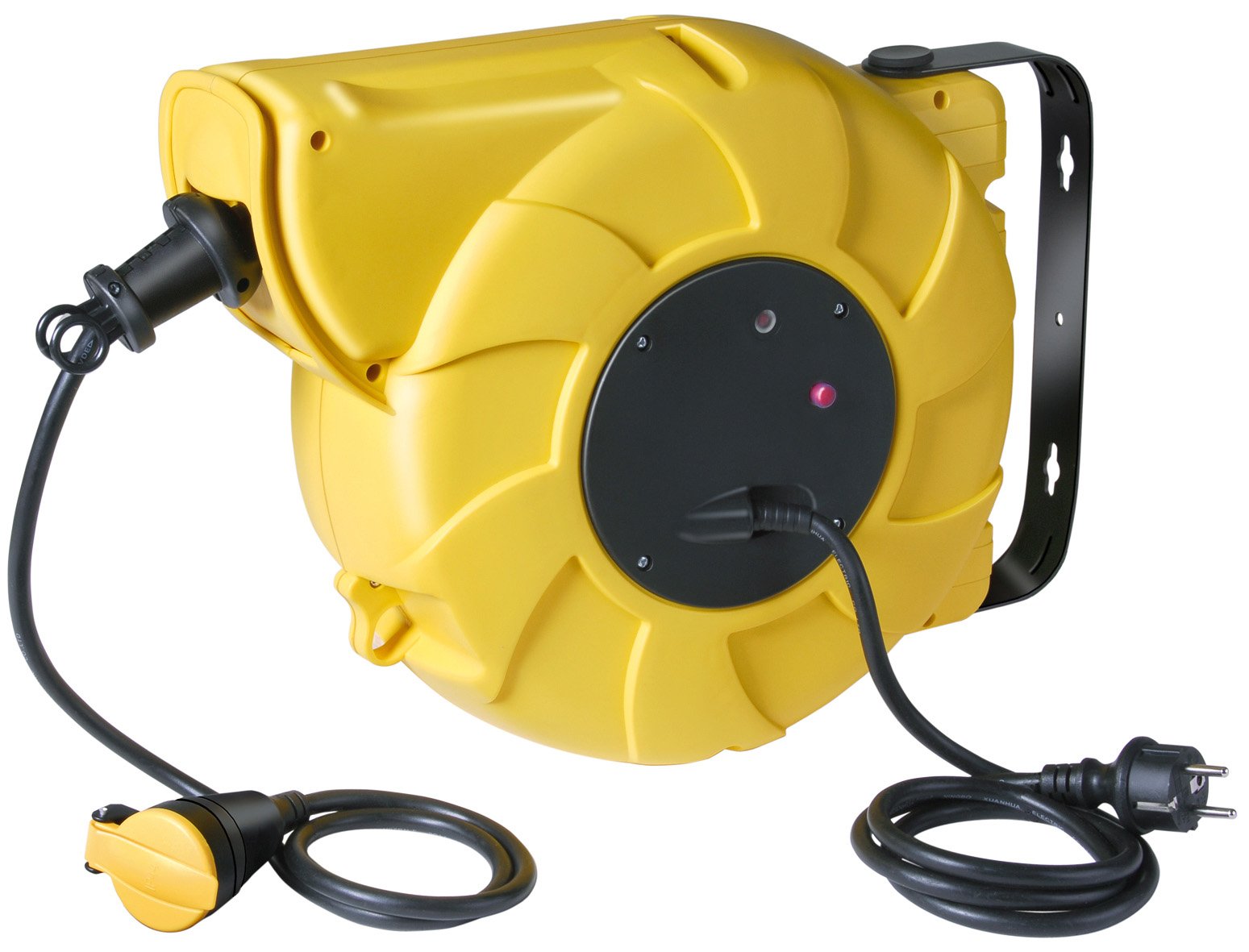 Brennenstuhl, Avvolgicavo elettrico, ø 285 mm, IP44, EBA 12, 1,5 m, Giallo (gelb)