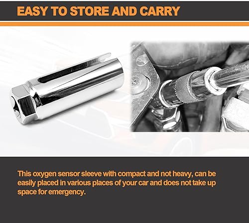Miniatura 5 de 70094-12-Inch x 78"(22mm) Sensor de Oxígeno Socket  Se adapta a todos los vehículos O2 extracción e instalación Offset Sensor de Oxígeno, evitando