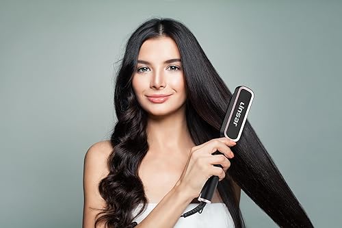 Miniatura 7 de Cepillo alisador de cabello, cepillo para alisar el cabello - para mujeres, cepillo de calentamiento rápido para cabello grueso y rizado, unisex - 6