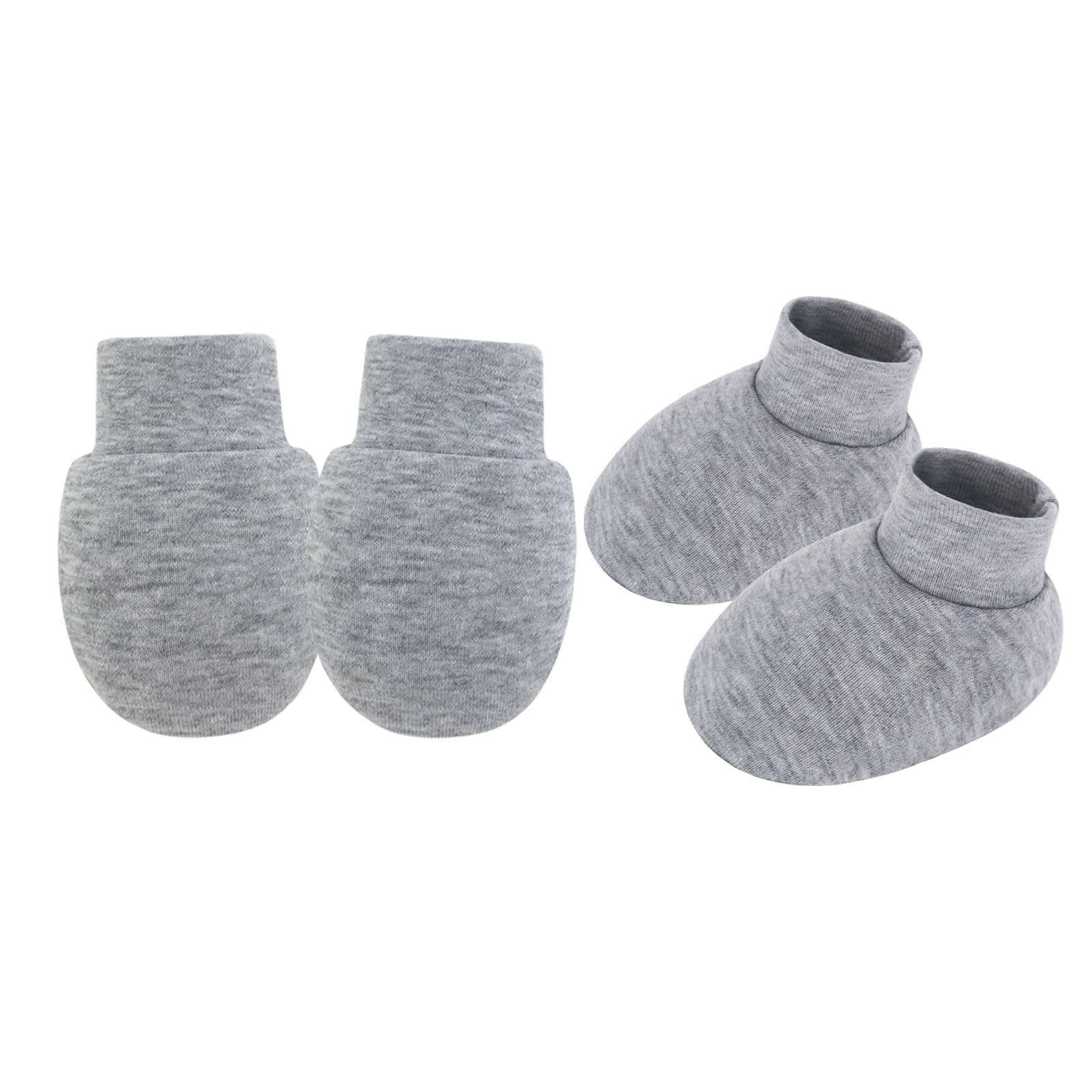 HZBB Newborns Anti Scratch Mittens and Socks Elastic Feature Cotton Baby Gloves Socks for Infant Hand & Foot Protections Soft Cotton Booties