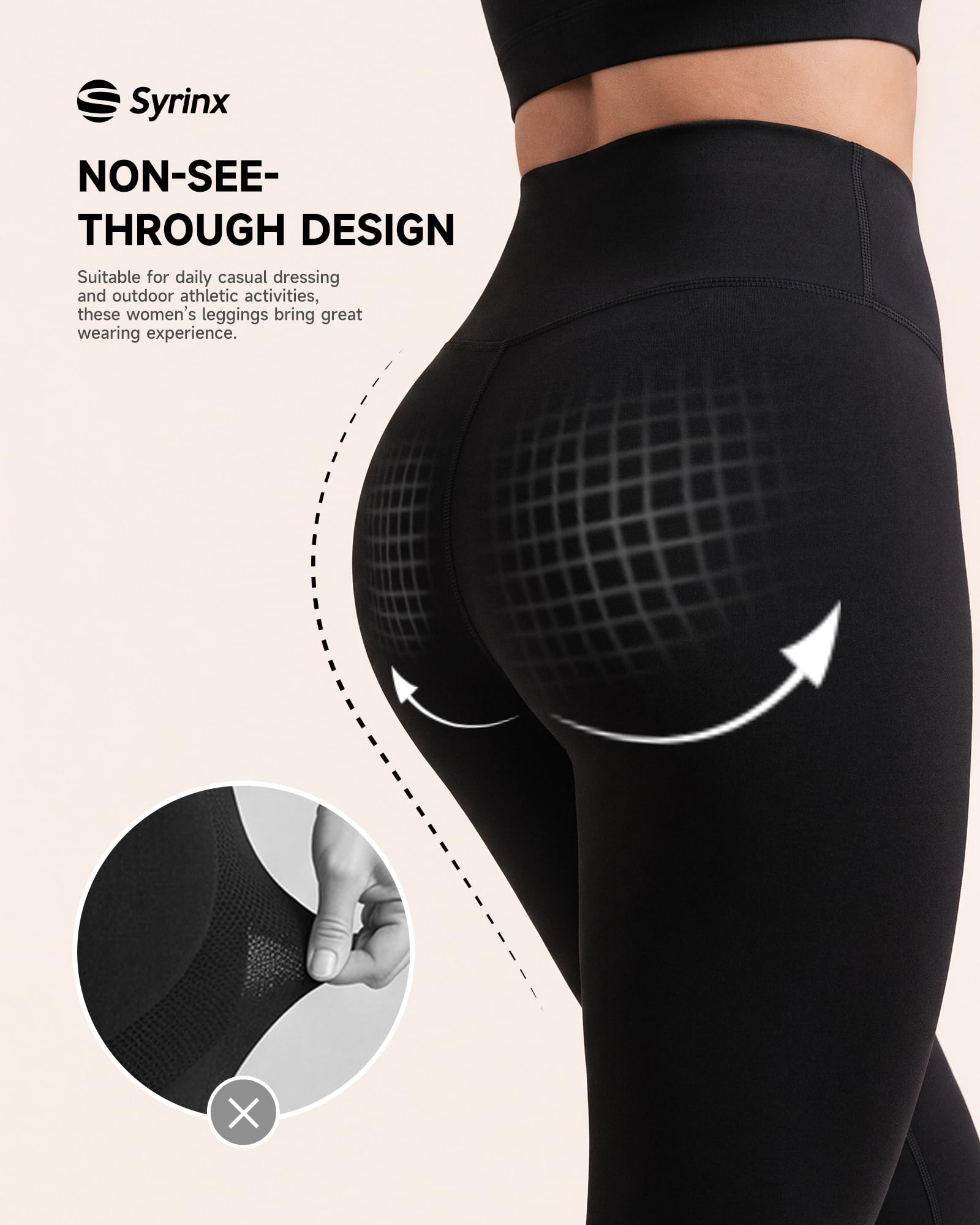 Leggings de Cintura Alta para Mujer, Pantalones de Yoga Suaves y atléticos con Control de Abdomen para Ciclismo y Baile