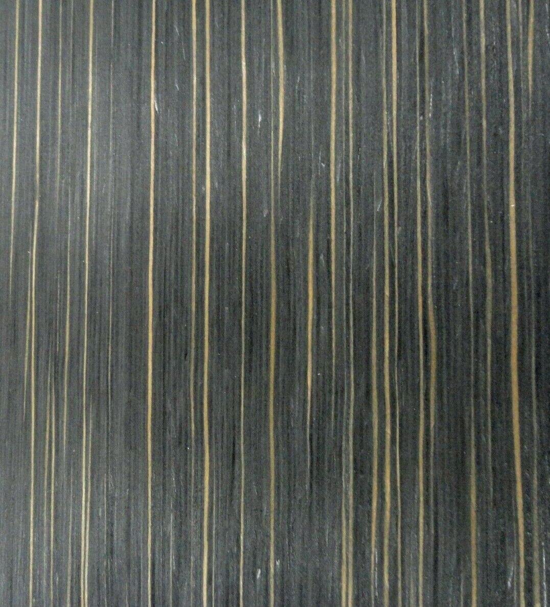 Ebony Macassar Composite Wood Veneer 8" x 24" raw no Backer 1/42" Thick # 616