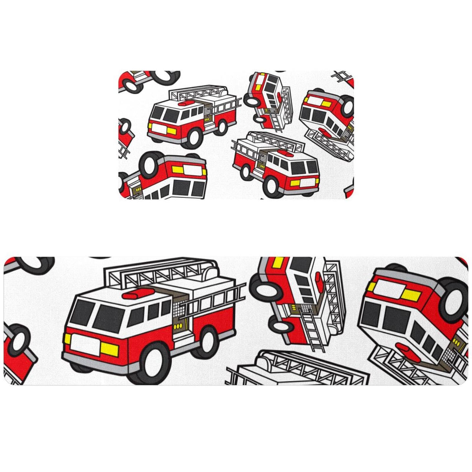 Alfombrillas de cocina absorbentes con base antideslizante de bomberos