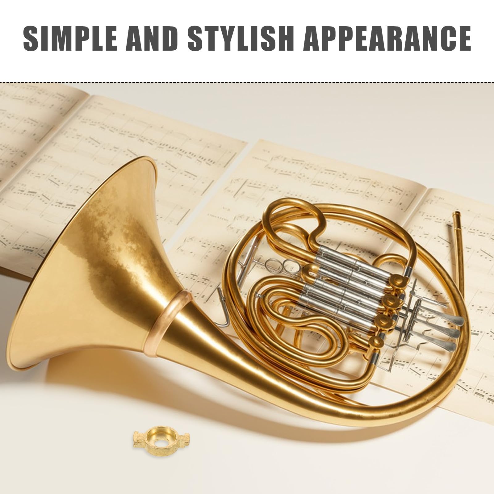 ERINGOGO Guide de piston de trompette compatible avec Yamaha : Plaques de réparation pour trompettes - Pièces de rechange pour instruments en laiton