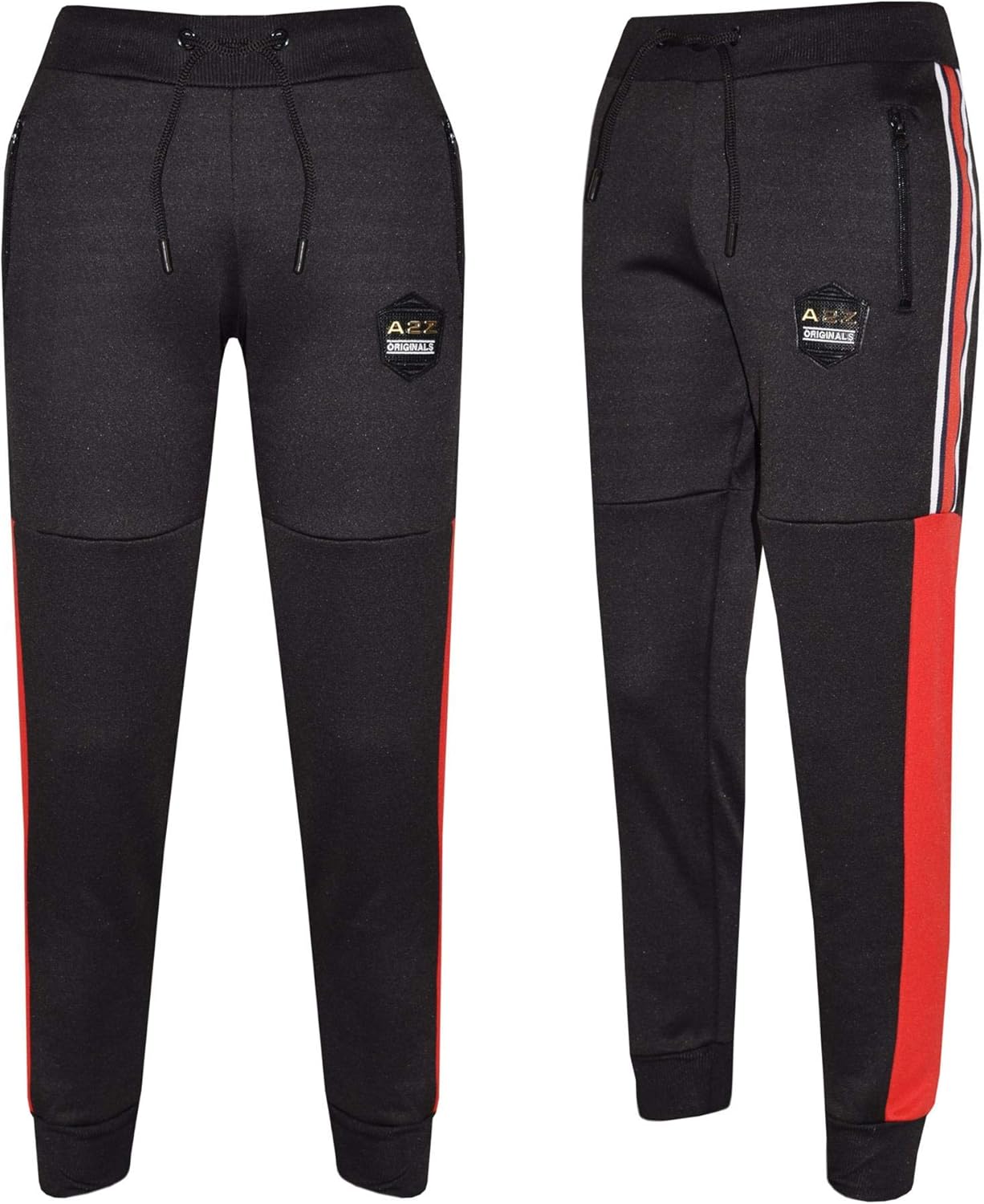A2Z Kids Boys Girls Tracksuit Originals Panelled Taped Hooded Top Bottom Joggers