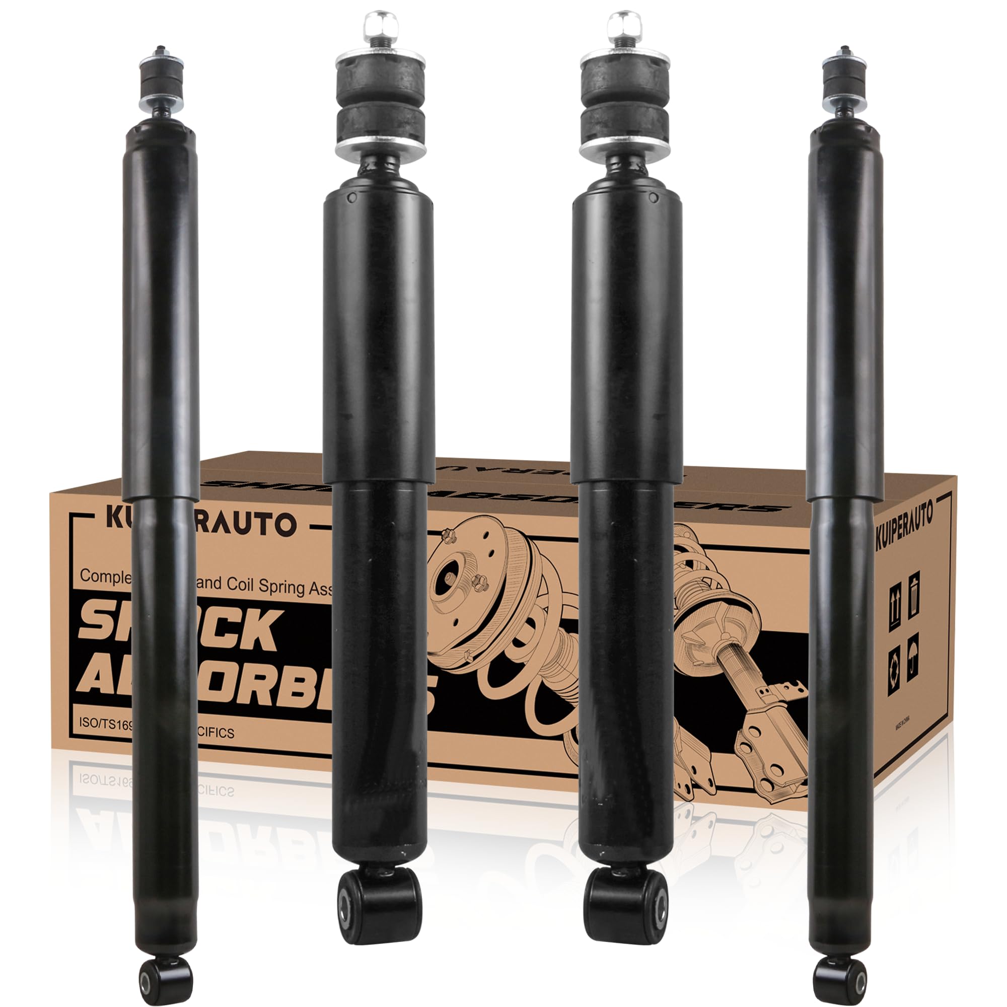 Amazon.com: KUIPERAUTO Front and Rear Complete Struts Shock