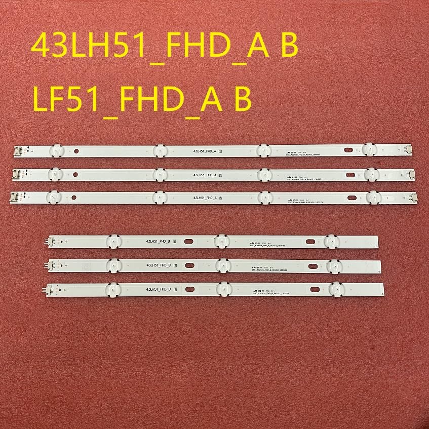 Piezas de Repuesto de TV- 6pcs DIRIGIÓ abarrotar LG 43LH513V 43LH590V 43LF510V 43LF5100 43LH5100 43LH5700 43LH570A 43LH520V 43LH513V 43LJ515V 43LH510V 43LH570V