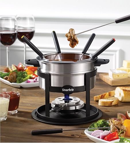 Miniatura 2 de Starfrit 092521-004-0000 - Fondue de 12 piezas 3 en 1, color plateado x 8.10 pulgadas. x 7.5in.