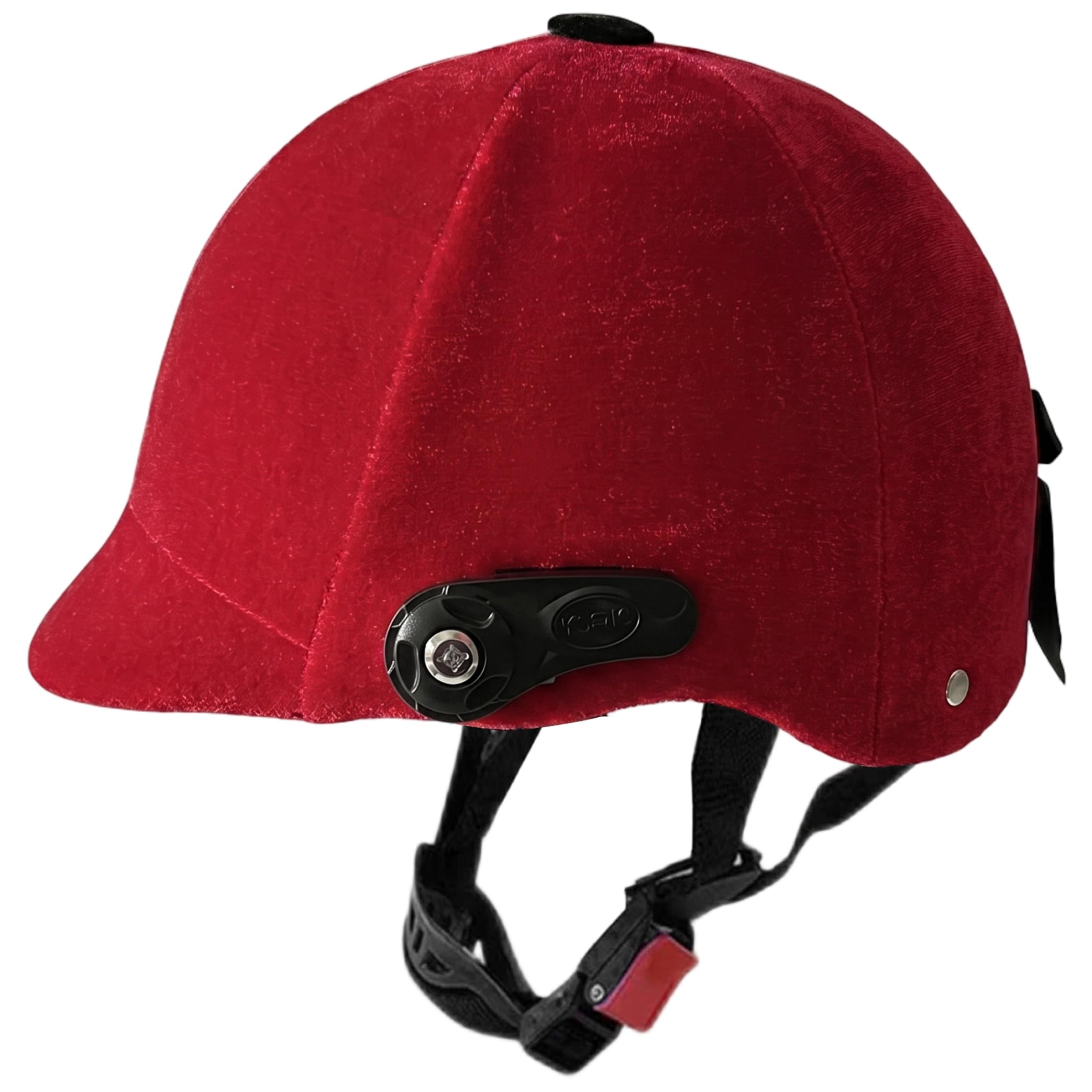Casco da Equitazione, Casco equestre in Velluto, Cappello da Equitazione - vestibilità Regolabile per Adulti e Adolescenti |.Nero, 55-62 cm/21, 65-24, 41 Pollici