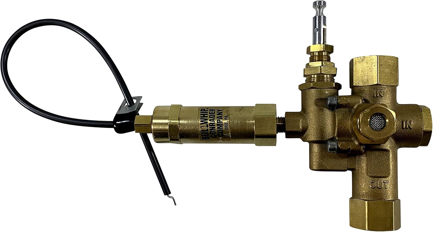 1/2" NPT Combination Pilot Valve, Unloader Valve, Check Valve plus Throttle Control Cable for 8HP - 13 HP Gas air Compressors and Below (095-125 PSI, 36" Throttle Control Cable & Unloader Valve)