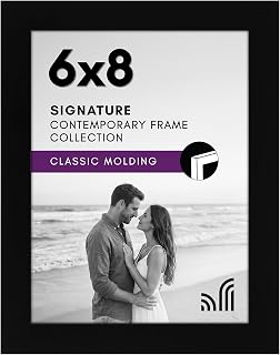 Americanflat 6x8 Picture Frame - Engineered Wood - Black