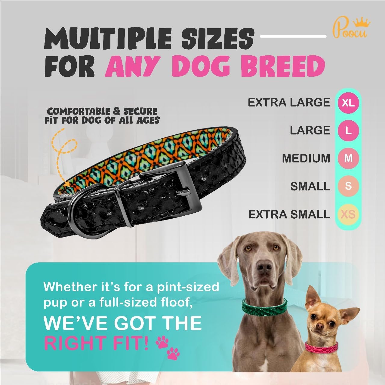 Green Plaid Dog Collar - Stylish, Durable & Comfortable Pet Accessory for Small, Medium & Large Dogs - Ideal for Training & Walking - Adjustable