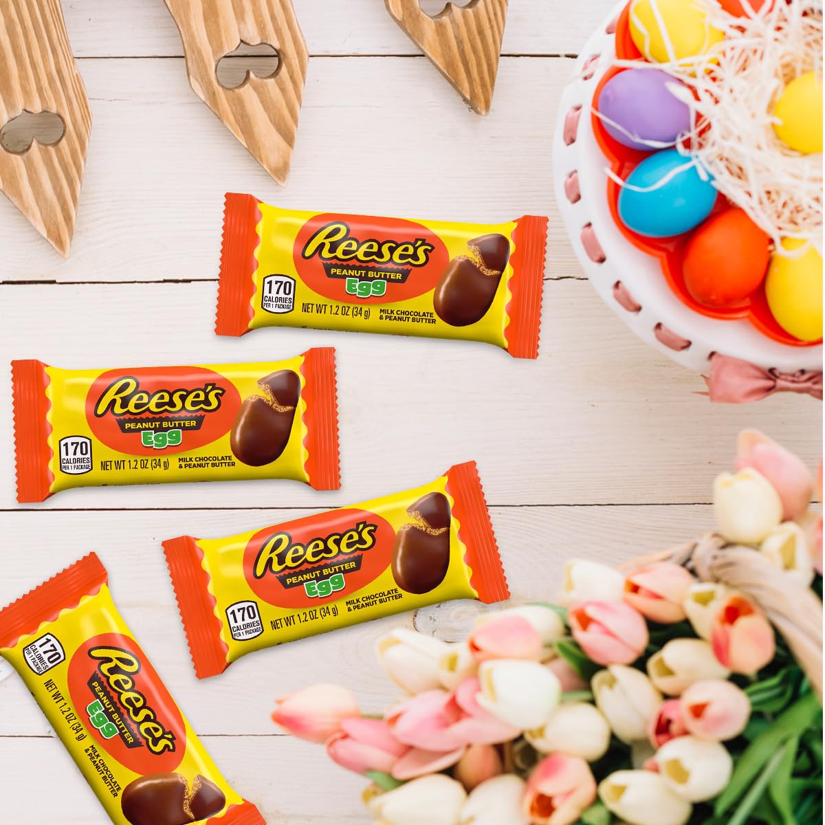 Easter Reeses Peanut Butter Eggs, 36 Ct 1.2oz each, Enjoy the Rich ReesesPeanut Butter Flavor of peanut butter eggs, Perfect for Easter Irresistible Eggs Bulk.