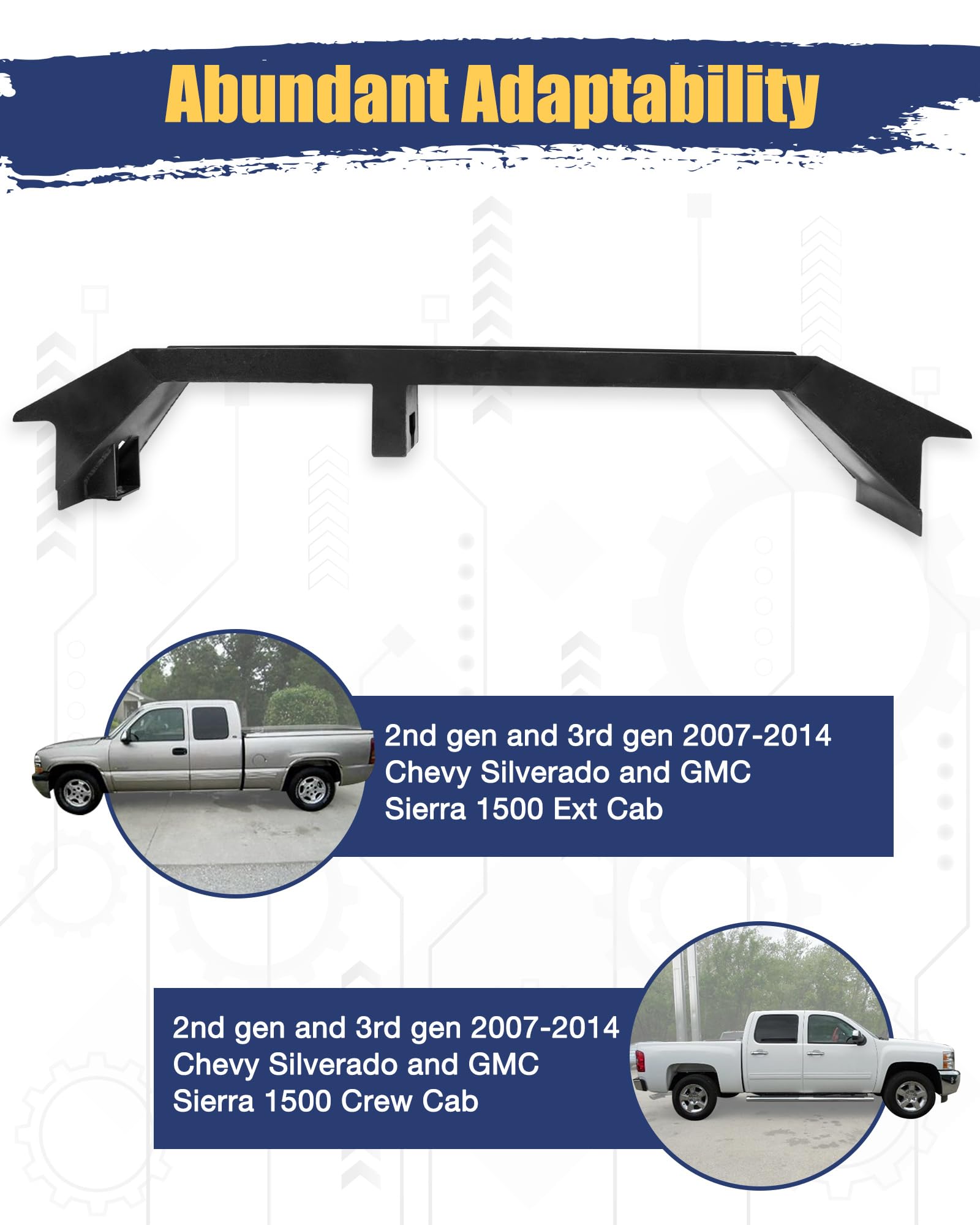 2007-2014 CHEVY SILVERADO 2500 3500 HD Triple Chrome Gas Door COVER