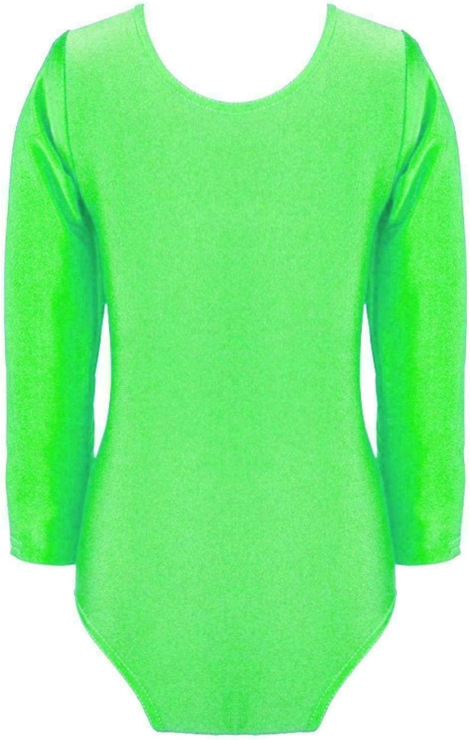 Loxdonz Girls Leotard Basic Long Sleeve Ballet Dance Leotard Kids Stretch Gymnastics Bodysuit Top - Image 2