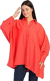 قميص بونشو كبير الحجم للنساء من كارينا (عبوة من قطعة واحدة)