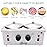 Professional Waxing Kit Wax Warmer Double Pot Wax Heater Machine for Hair Removal, Large Waxing Pot for Spa Salon Beauty Esthetician Home, with Adjustable Temperature Set, 50 Stick & 20 Collar(White)