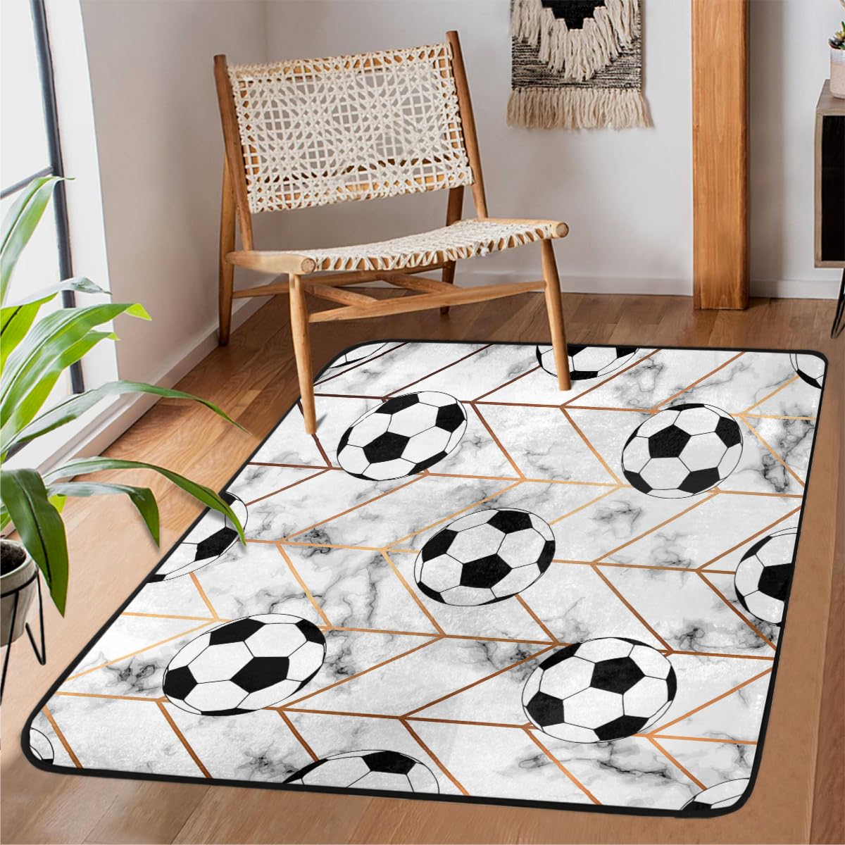 Tapis chambre enfant football lavable pour créer un espace de jeu sécurisé et design