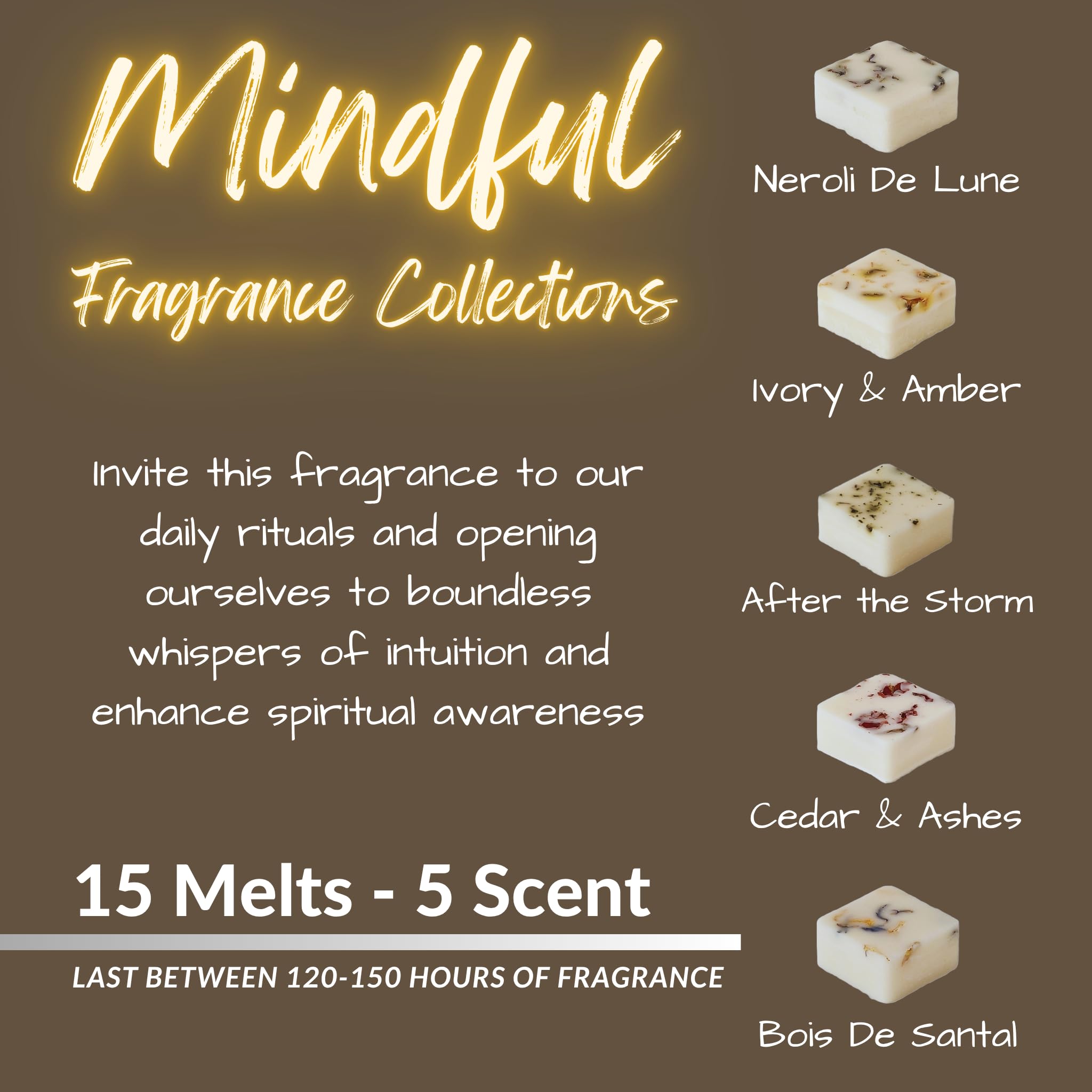 Mindful Fragrance, Highly Scented Botanical Wax Melts Collections (15 x 13.5g Hand Crafted), Vegan Friendly & Cruelty Free - Image 3