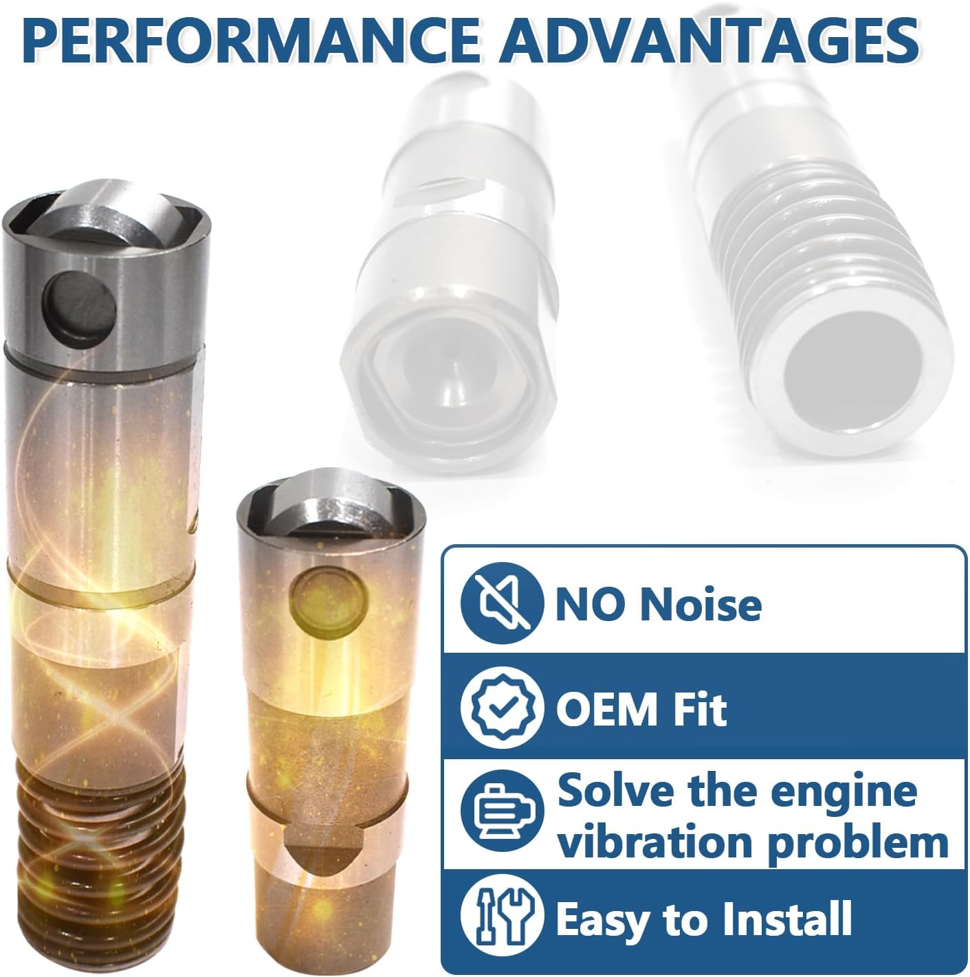 16Pcs Active Fuel Management Valve Hydraulic Roller Lifters With Head Gasket Set & Bolts Fit for Chevrolet Silverado 1500 Suburban Tahoe Trailblazer GMC Sierra Yukon 5.3L 2007-2013