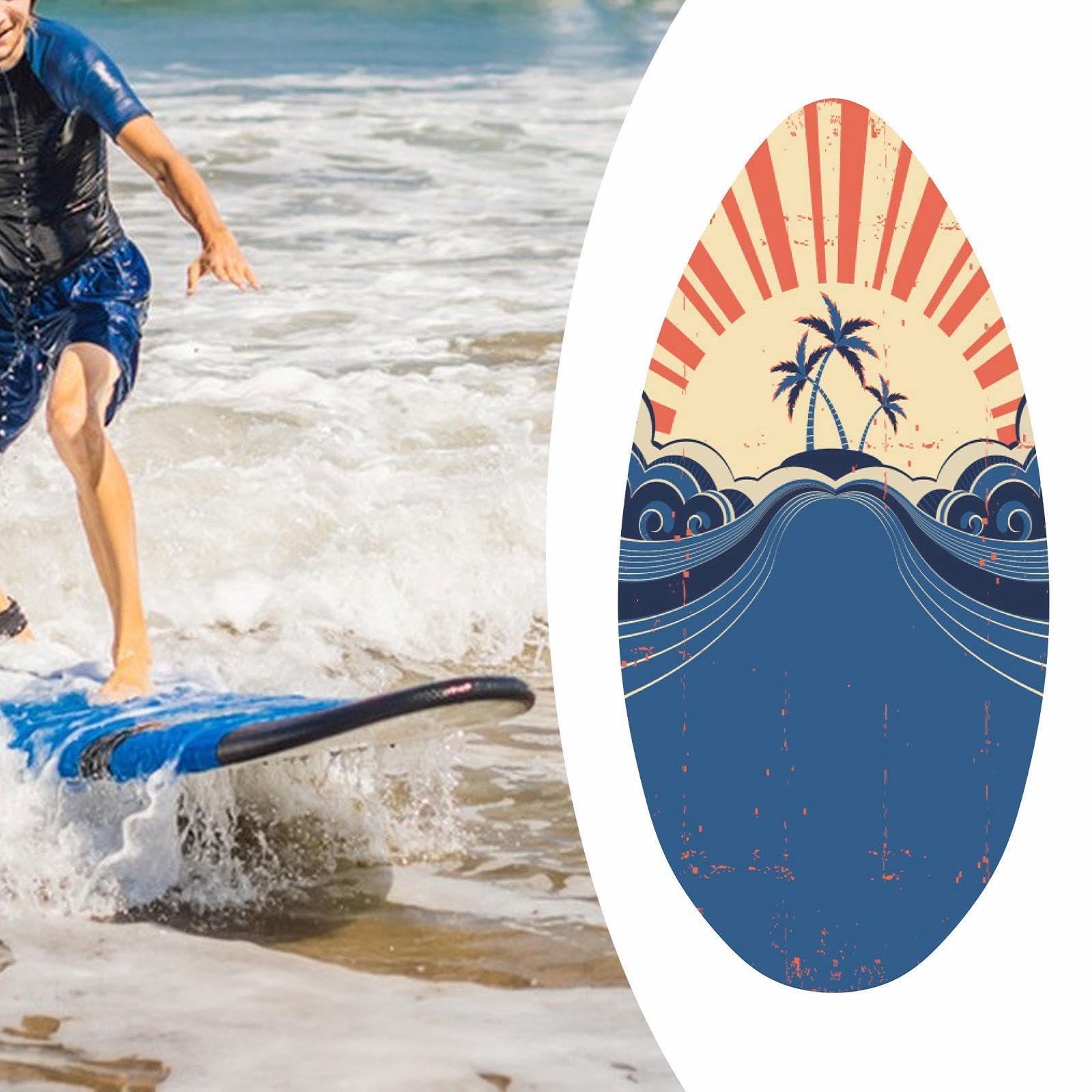 Tabla de Skimboard de 41 Pulgadas, Tabla de Skimboard, Tabla de Surf Acuática Premium para Principiantes Y Adultos, Style C