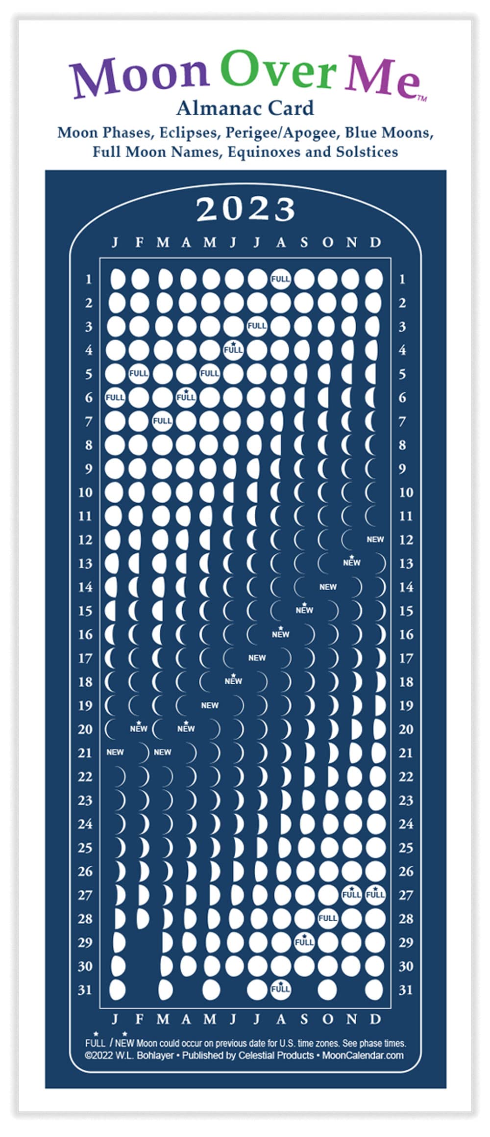 Amazon.com: Moon Calendar 2023, Moon Over Me Almanac Card, 24-Pack : Office Products amazon-com-moon-calendar-2023-moon-over-me-almanac-card-24-pack-office-products