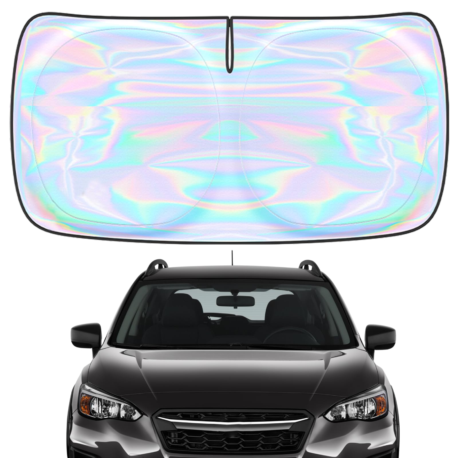 for Subaru Crosstrek 2018-2025 Windshield Sun Shade Cover - Custom Fit Subaru Crosstrek Sunshade Foldable Front Window Sunshade Sun Visor Protector