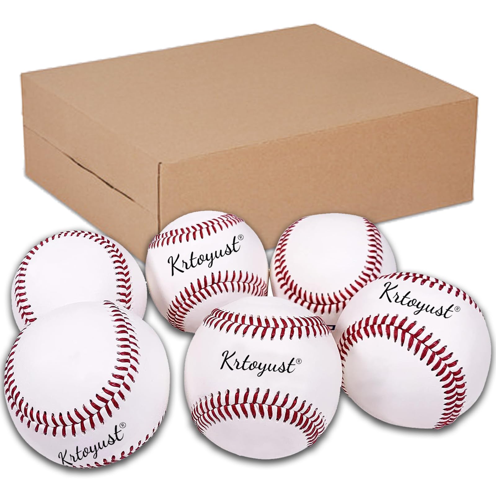 Baseball Ball,Official Size Baseballs,Composite High Performance Leather 9" Baseball Great for Youth and Adult Recreational Use Practice