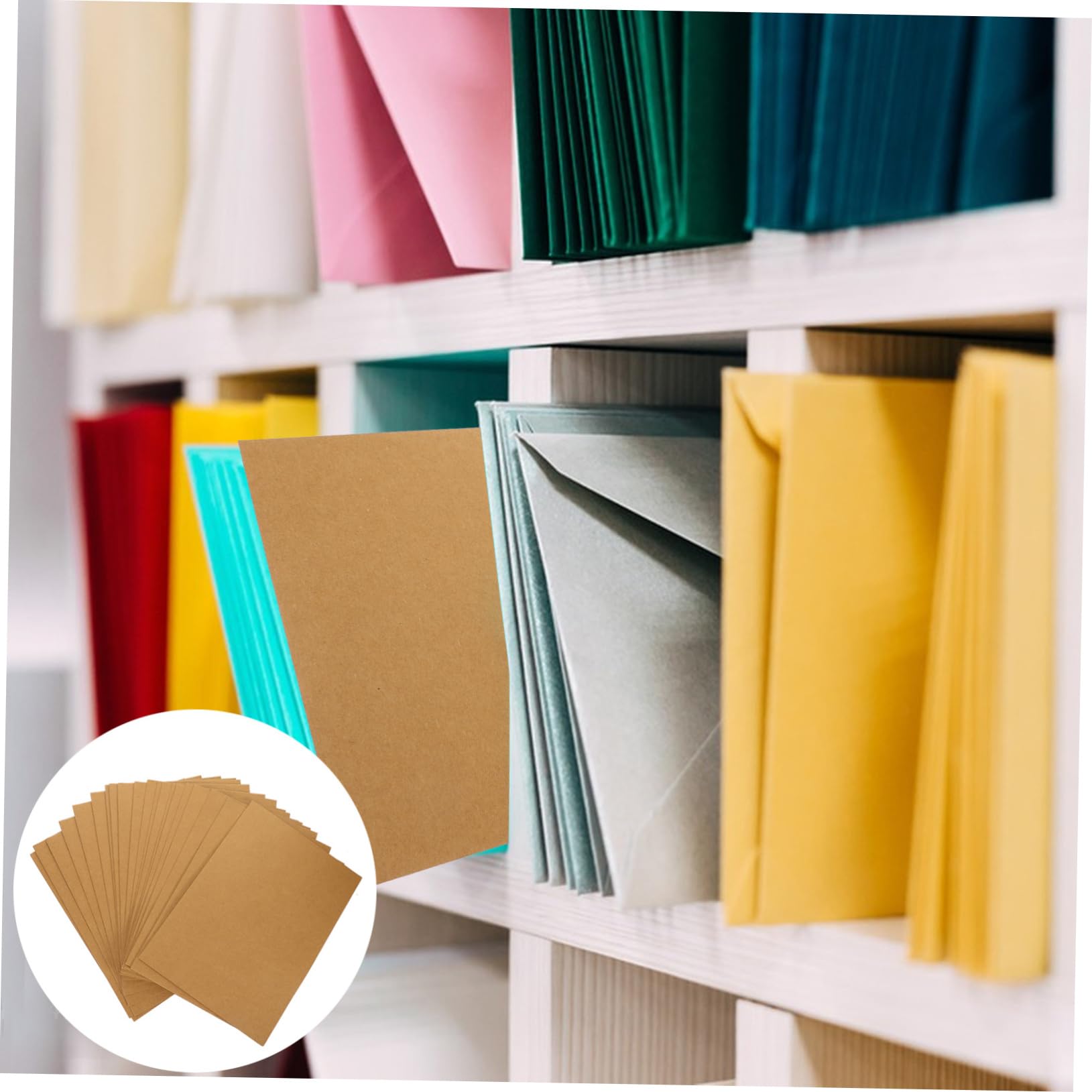 Dokumentenmappe aus Kraftpapier A4, 20 Stück, zum Beschriften | Kraftpapier Mappe Offen, Papiermappen für Dokumente, Kraft Präsentationsmappe für Büro und Proposals