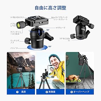 NEEWER カーボン  三脚 直経28ミリ Amazon | NEEWER 28