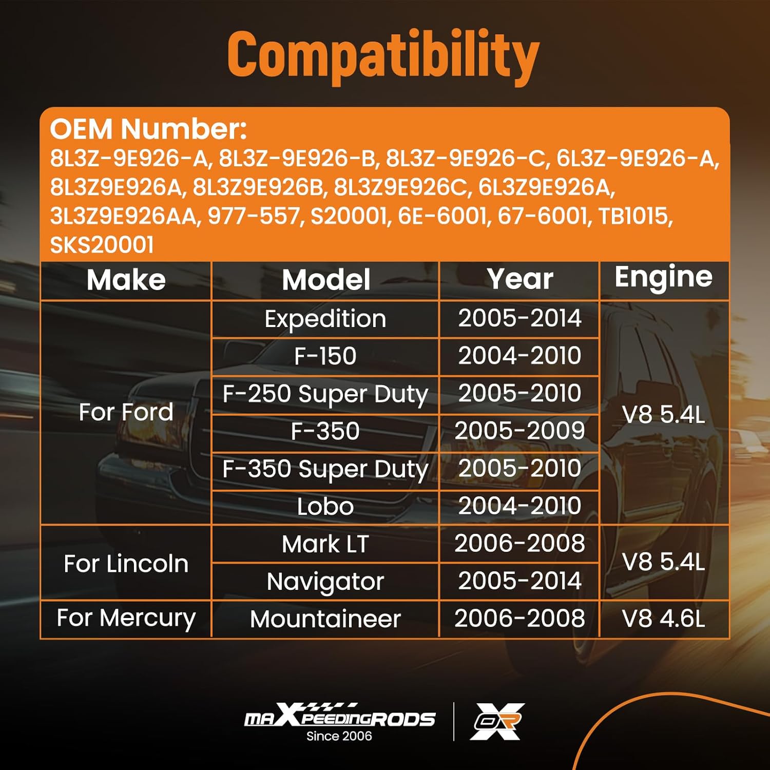 maXpeedingrods Electronic Throttle Body S20001 for Ford Expedition 2005-2014 F-150 F-250 F-350, for Lincoln Navigator 2005-2014 Mark Mountaineer 2006-2008, V8 5.4LEngine, 8L3Z-9E926-A 8L3Z9E926A