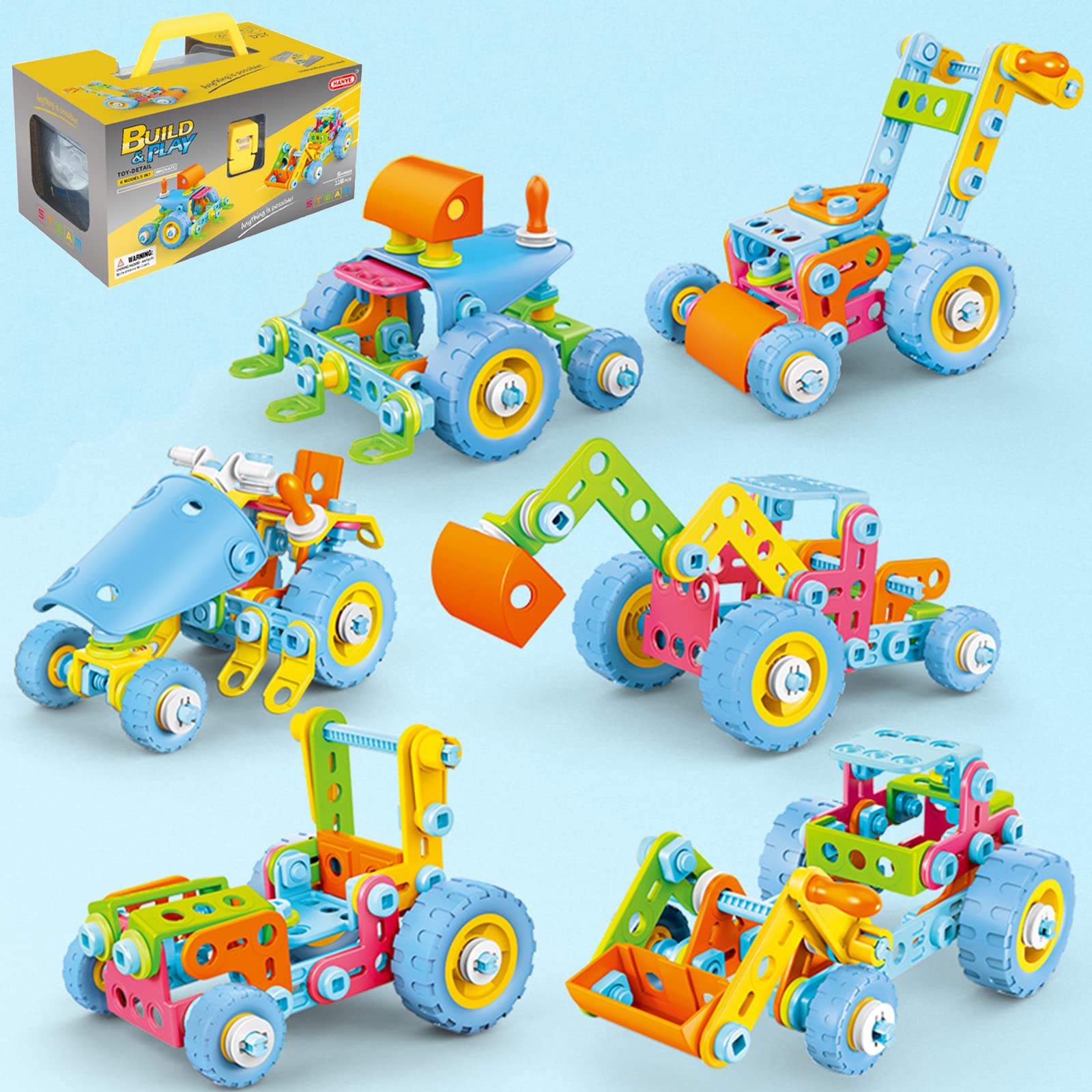 Buy Mechanical Toy Cars for Kids 118pcs KIT with Drill Building Blocks