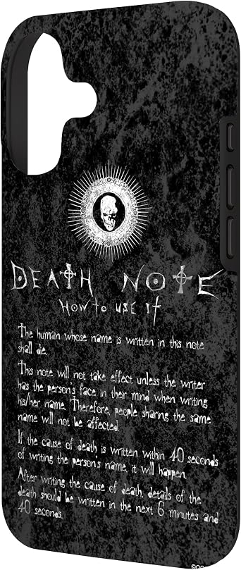 Death Note How to Use It Case for iPhone 17