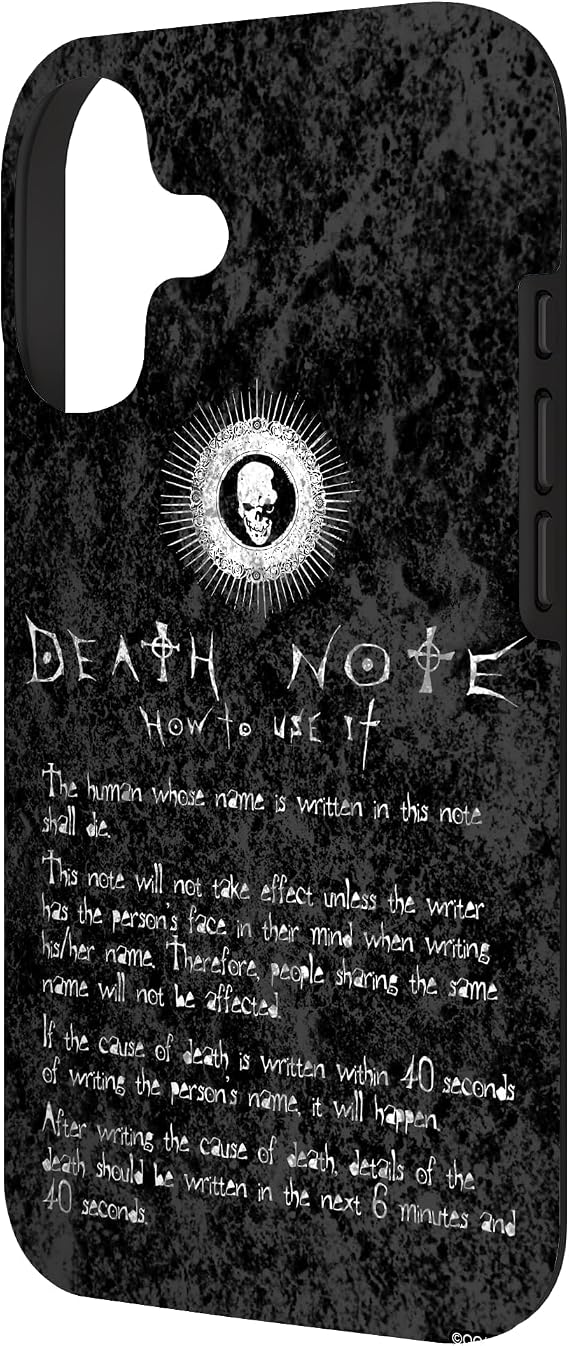 Death Note How to Use It Case for iPhone 17