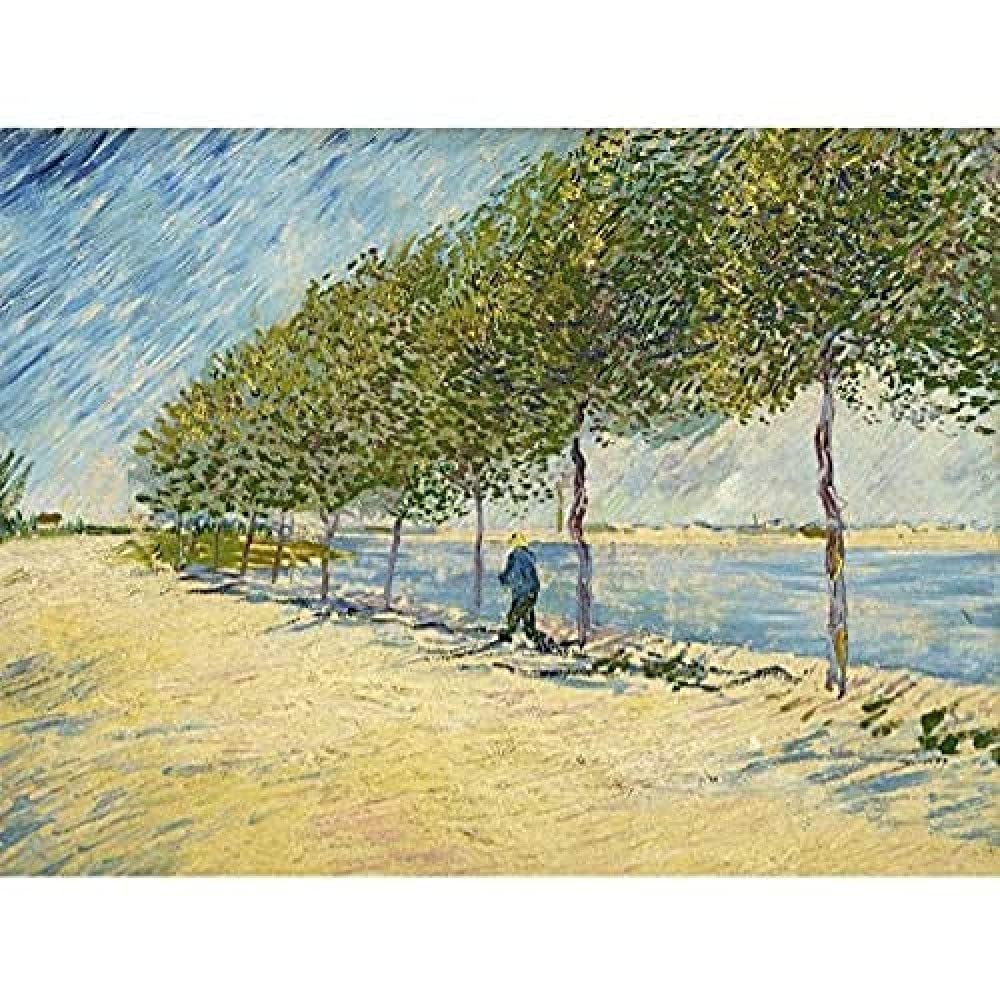 Vincent Van Gogh Langs De Seine Kunstdruck, Leinwand, Premium-Wanddekoration, Poster, Wandbild