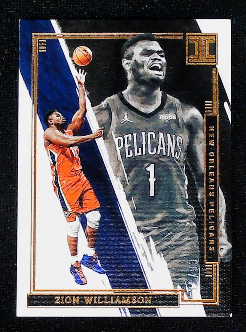 2021-22 Panini Impeccable #10 Zion Williamson 38/99 New Orleans Pelicans NBA Basketball Trading Card