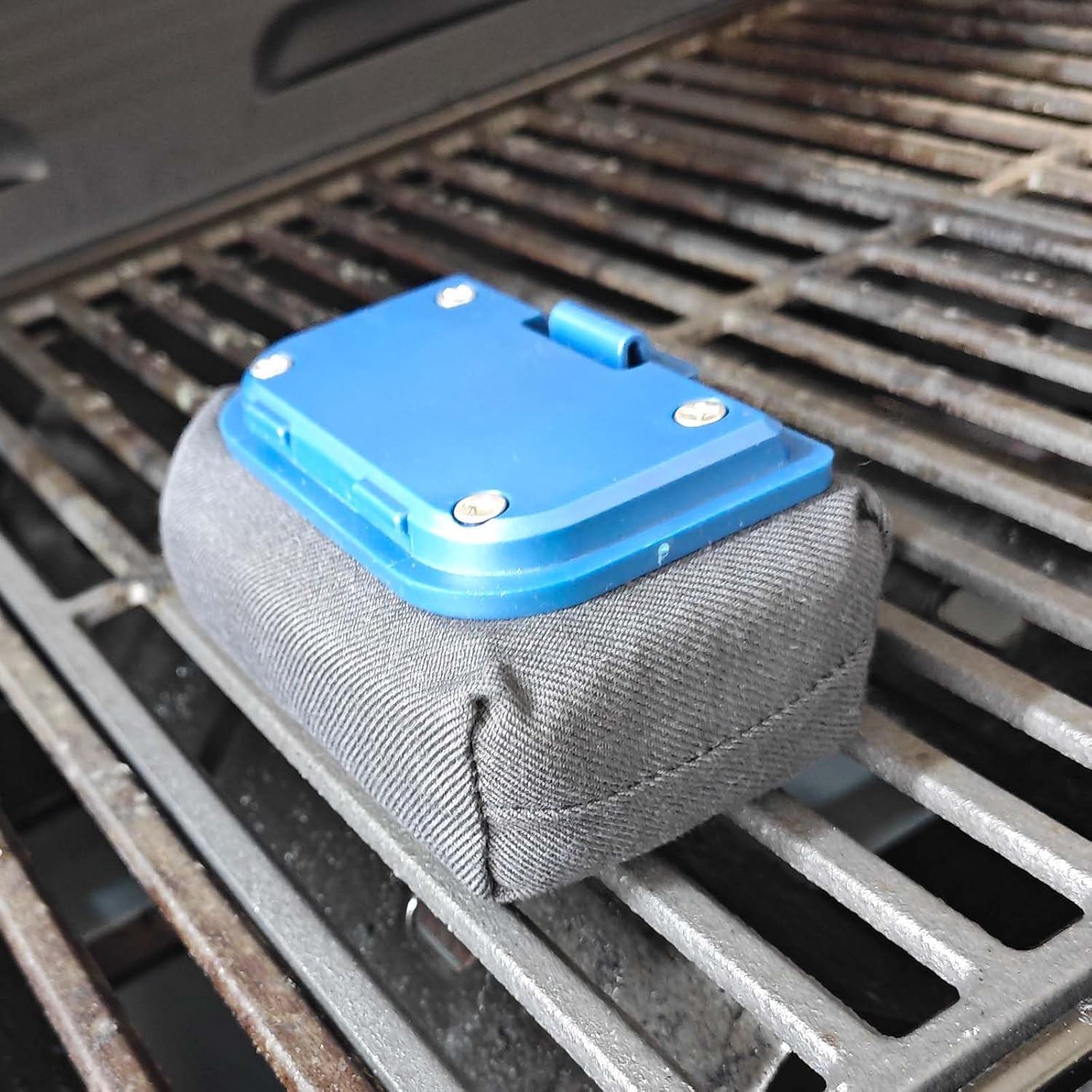 ブルーグリルブラシ 毛不使用 交換可能 BBQクリーニングヘッドアクセサリークリーナー ブラックウェーブパッド ステンレススチール