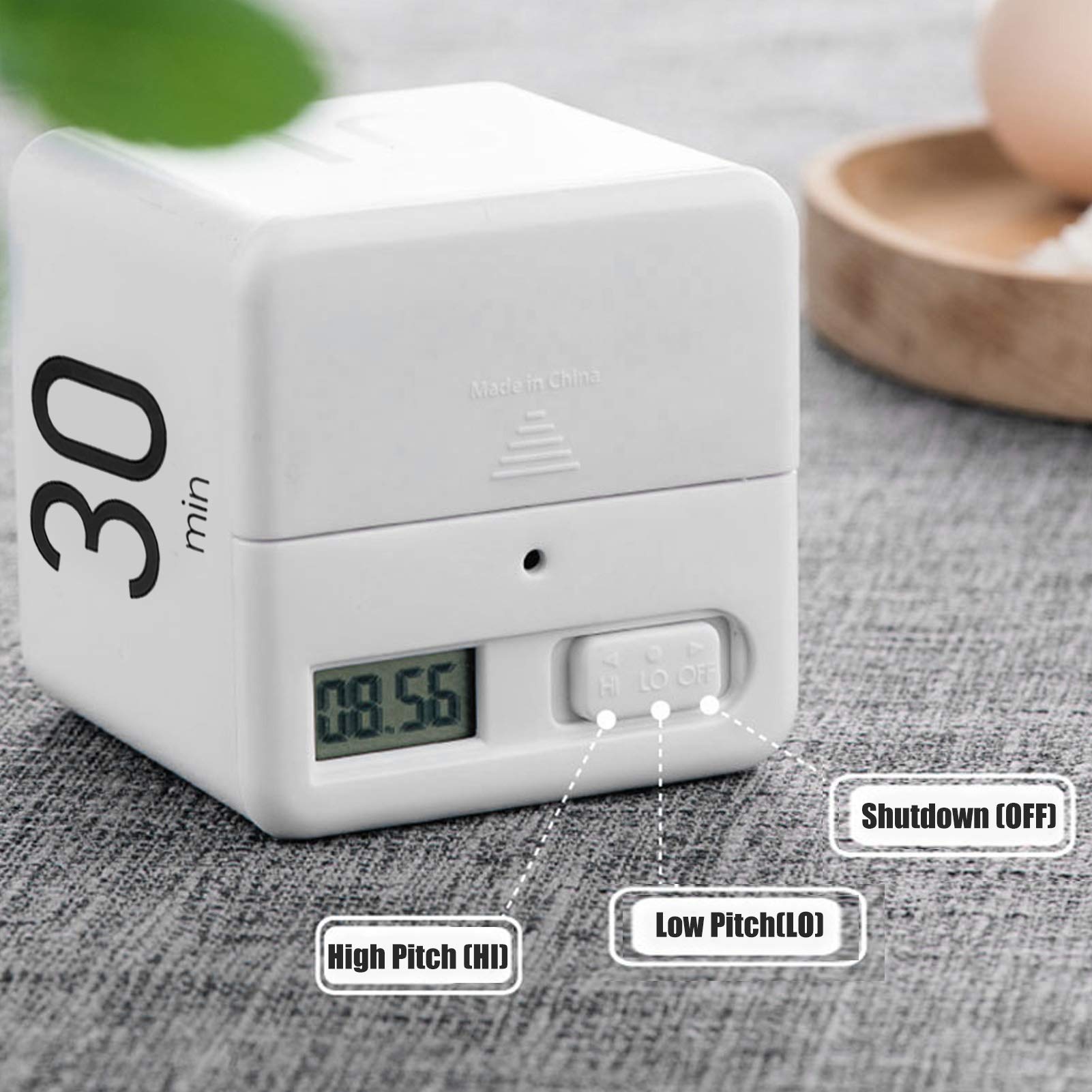 Timer Digitale OBEST Gravity Flip: 7 Tempi Rapidi (1'-90') Con Barra Di Avanzamento - Per Cucina, Fitness E Studio