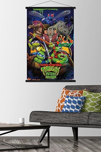 Miniatura 9 de Trends International Teenage Mutant Ninja Turtles Mutant Mayhem - Póster de pared grupal, 22.37 x 34.00 pulgadas, paquete de impresión premium y