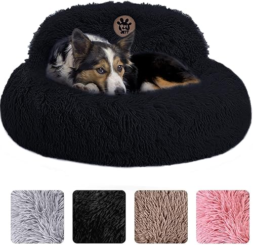 Miniatura 9 de PetJett Cama Calmante para Perros Pequeños - Camas Redondas para Perros de 23'', Cama Antideslizante y Lavable para Cachorros - Cama para Mascotas