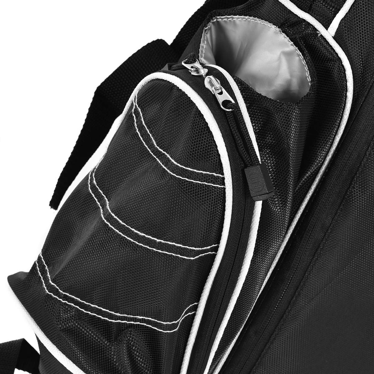 COSTWAY Golfbag, Golf Stand Bag mit Standfüßen, Regenhaube & 4-facher Unterteilung, tragbare Pencil Bag mit Kopfteil & Tragegurt, leichte Golftasche für Damen & Herren